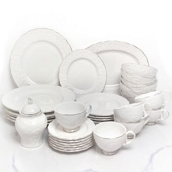Never Borrow Plates Again: 39-Piece Gold Rim Porcelain Dinner Set — WIMU Kitchen Nairobi — Kenya · WIMU Kitchen Nairobi
