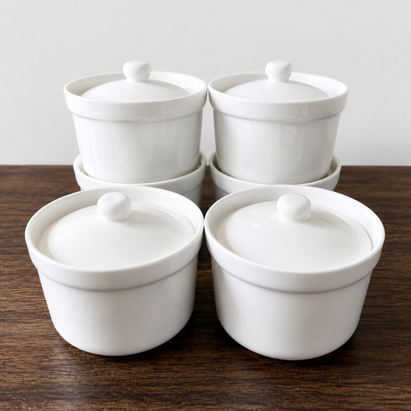 White Ceramic Sugar Holder with Domed Lid 380ml — WIMU Kitchen Nairobi — Kenya · WIMU Kitchen Nairobi