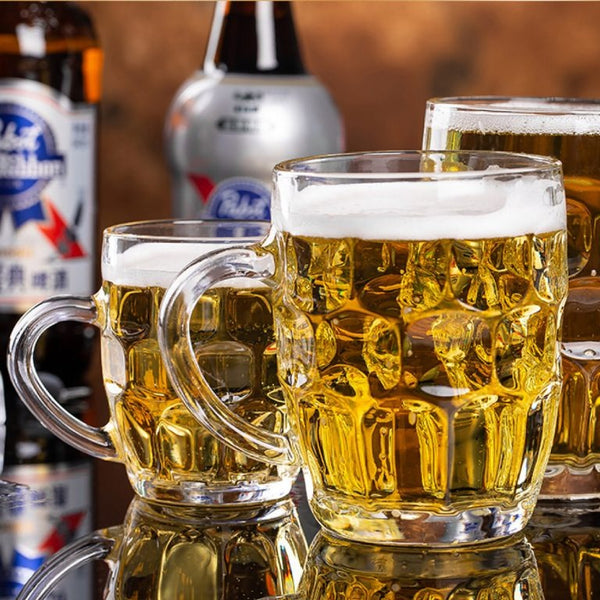 Premium Glass Beer Mugs/Beer Glasses 560ml - Set of 6, Transparent — Kenya · WIMU Kitchen Nairobi