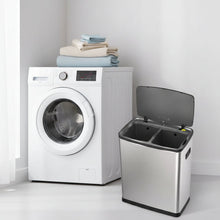 Dual Compartment Stainless Steel Octos Step Bin 15+15L — Kenya · WIMU Kitchen
