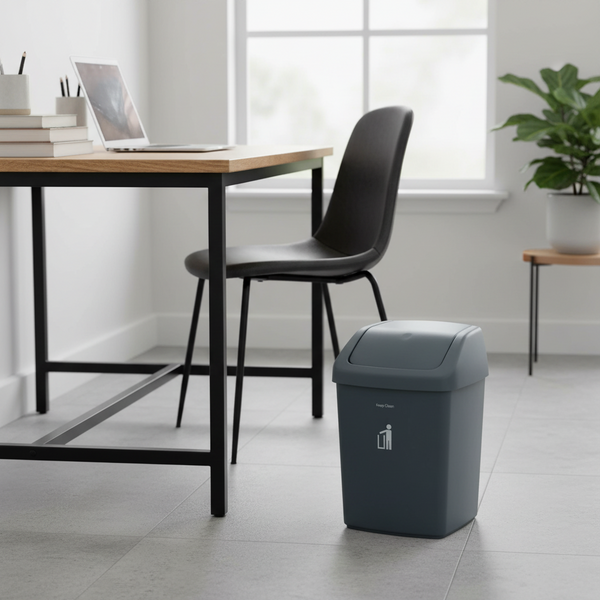 Printed Plastic Swing Bin With Removable Lid — Kenya · WIMU Kitchen Nairobi