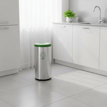 40 Litres Stainless Steel Capsule Waste Bin With Swing Lid And Scotch Brite Finish — Kenya · WIMU Kitchen