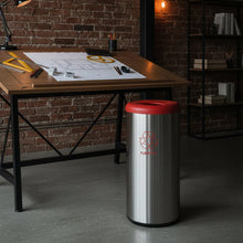 40 Litres Stainless Steel Capsule Waste Bin With Swing Lid And Scotch Brite Finish — Kenya · WIMU Kitchen
