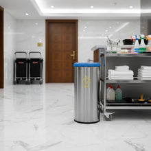 40 Litres Stainless Steel Capsule Waste Bin With Swing Lid And Scotch Brite Finish — Kenya · WIMU Kitchen
