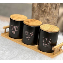 Stale Coffee, No More: Black Porcelain Airtight Canister Set — WIMU Kitchen Nairobi — Kenya · WIMU Kitchen