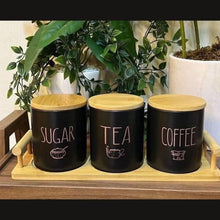 Stale Coffee, No More: Black Porcelain Airtight Canister Set — WIMU Kitchen Nairobi — Kenya · WIMU Kitchen