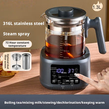 Multifunctional 600W Electric Tea Maker & Infuser Kenya | 1.3L Thickened Glass Tea Kettle, 316 Stainless Steel, 72-Hour Constant Temperature, Auto Shut-Off, Class A Electric Tea Pot Kenya — WIMU Kitchen Nairobi — Kenya · WIMU Kitchen
