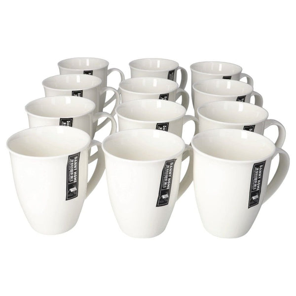 Danny Home White Ceramic Coffee Mug Set of 6 | 350ml Plain White Coffee Cups — Kenya · WIMU Kitchen Nairobi