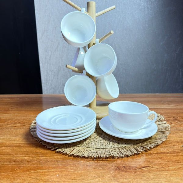 Elegant Sips: Danny Home 12-Piece Fine Porcelain Cup & Saucer Set — WIMU Kitchen Nairobi — Kenya · WIMU Kitchen Nairobi