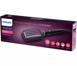 Philips Heated Straightening Brush - ThermoProtect Technology, Tourmaline Ceramic Coating, 2 Temperature Settings — WIMU Kitchen Nairobi — Kenya · WIMU Kitchen