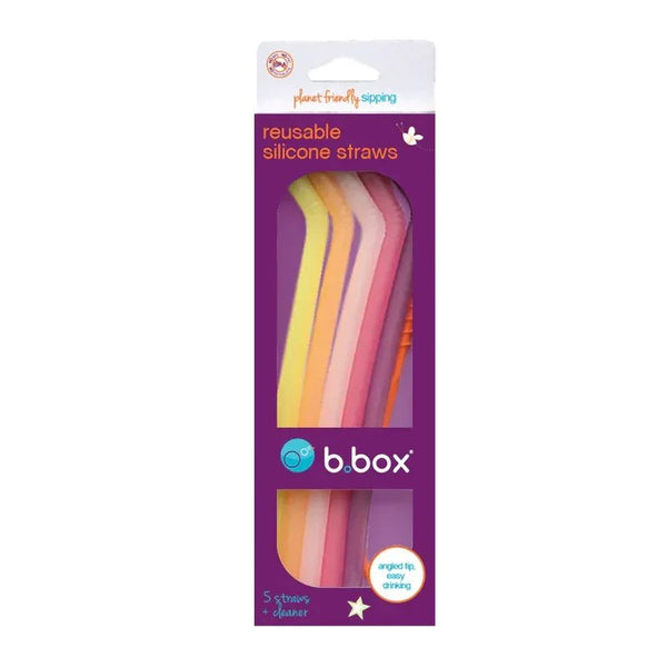 B.box Reusable Silicone Straws for Kids – Pool Party (5-Pack, BPA-Free & Eco-Friendly) — Kenya · WIMU Kitchen Nairobi
