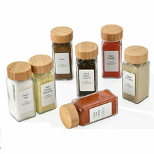 Clear Glass Spice Jars with Bamboo Lids, 120ml — WIMU Kitchen Nairobi — Kenya · WIMU Kitchen
