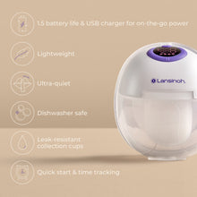 Lansinoh Wearable Electric Breast Pump - 4 Pumping Modes, 9 Suction Levels - Hands Free Portable & Quiet Pumping- LED Display — Kenya · WIMU Kitchen