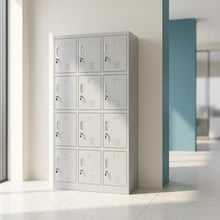 12-Door Steel Locker Cabinet with Cam Locks, Ventilation and Name Card Holders — WIMU Kitchen Nairobi — Kenya · WIMU Kitchen