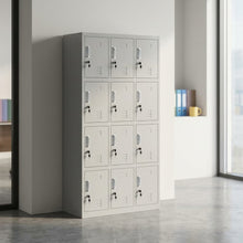12-Door Steel Locker Cabinet with Cam Locks, Ventilation and Name Card Holders — WIMU Kitchen Nairobi — Kenya · WIMU Kitchen
