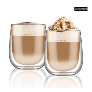 200ml Danny Home Double Walled Cappuccino Glasses Set (2 Pcs) — WIMU Kitchen Nairobi — Kenya · WIMU Kitchen Nairobi