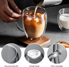 Double Walled Borosilicate Glass Coffee Mugs Set of 2 Kenya (view 5) — Kenya · WIMU Kitchen