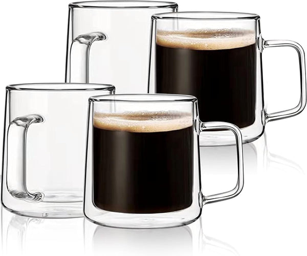 250ml Danny Home Double Walled Glass Mug with Handle (2 Pcs) — Kenya · WIMU Kitchen Nairobi