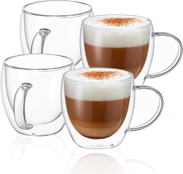 Danny Home 2-Pcs Double Walled Espresso Glasses with Handle 80ml — Kenya · WIMU Kitchen Nairobi