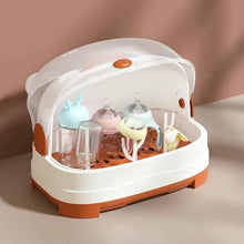 Baby Bottle Drying Rack with Dustproof Cover – Large Capacity Storage Organizer with Drainage Tray & 3 Bottle Holders, BPA-Free Baby Bottle Drying Station — Kenya · WIMU Kitchen