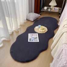 Ultra Soft Faux Rabbit Fur Bedside Rug, Irregular Shape, 60 x 180 cm — WIMU Kitchen Nairobi — Kenya · WIMU Kitchen