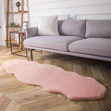 Ultra Soft Faux Rabbit Fur Bedside Rug, Irregular Shape, 60 x 180 cm — WIMU Kitchen Nairobi — Kenya · WIMU Kitchen