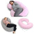 C-Shaped Full Body Pregnancy Pillow with Removable Cotton Cover, Pink or Grey — WIMU Kitchen Nairobi