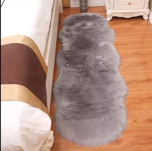 Long Pile Faux Fur Bedside Rug, Irregular Shape, 60 x 180 cm — WIMU Kitchen Nairobi — Kenya · WIMU Kitchen