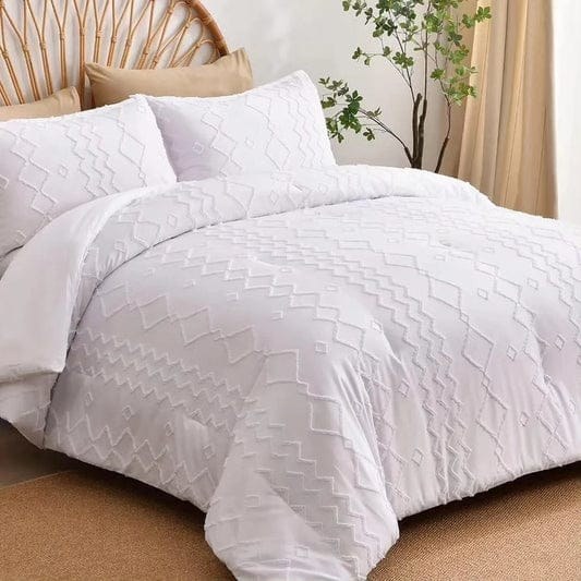 Soft Tufted Wave Bedding Set: Duvet Cover, Bedsheet and 2 Pillowcases, 6x6 or 6x7 — WIMU Kitchen Nairobi — Kenya · WIMU Kitchen Nairobi