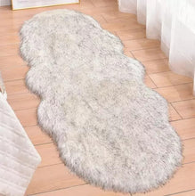 Long Pile Faux Fur Bedside Rug, Irregular Shape, 60 x 180 cm — WIMU Kitchen Nairobi — Kenya · WIMU Kitchen