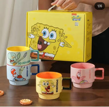 SpongeBob Ceramic Mug Gift Set of 4, 280ml, Stackable, in Gift Box — WIMU Kitchen Nairobi — Kenya · WIMU Kitchen