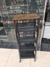 4 Layer Rolling Kitchen Storage Rack with Detachable Baskets and Wood-Effect Top — WIMU Kitchen Nairobi — Kenya · WIMU Kitchen