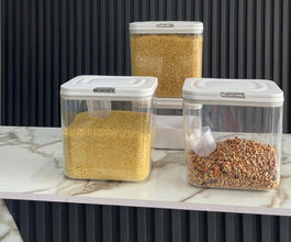 3pc Acrylic Kitchen Storage Containers Set with Scoop - 5.5L, 4.5L, 2.8L — WIMU Kitchen Nairobi — Kenya · WIMU Kitchen