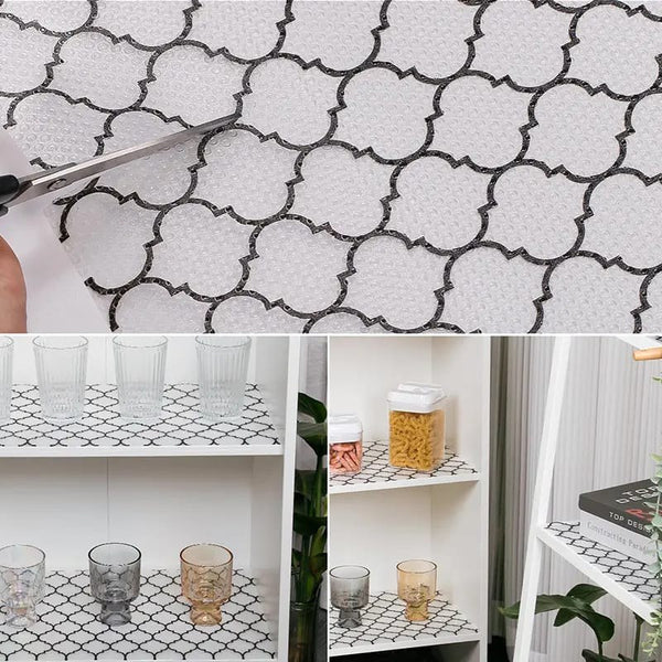 Clear Moroccan Pattern Drawer and Shelf Liner, 45 x 400 cm, Oil-Proof — WIMU Kitchen Nairobi — Kenya · WIMU Kitchen Nairobi
