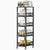 4 Layer Rolling Kitchen Storage Rack with Detachable Baskets and Wood-Effect Top — WIMU Kitchen Nairobi