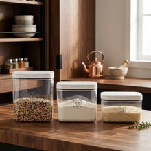 3pc Acrylic Kitchen Storage Containers Set with Scoop - 5.5L, 4.5L, 2.8L — WIMU Kitchen Nairobi — Kenya · WIMU Kitchen