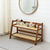 Large 2-Tier Bamboo Countertop Storage Rack with Rattan Shelves, 65cm — WIMU Kitchen Nairobi