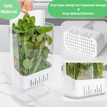 Airtight Acrylic Herb Keeper Box for Dhania, Mint and Spring Onions, Stackable — WIMU Kitchen Nairobi — Kenya · WIMU Kitchen