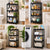 4-Tier Heavy PP Plastic Storage Rack with Wheels, Black — WIMU Kitchen Nairobi