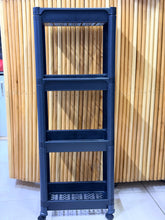4-Tier Heavy PP Plastic Storage Rack with Wheels, Black — WIMU Kitchen Nairobi — Kenya · WIMU Kitchen