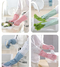 Long Silicone Waterproof Kitchen and Household Gloves - Blue, Green or Pink — WIMU Kitchen Nairobi — Kenya · WIMU Kitchen