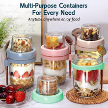 4-Piece Glass Overnight Oats Jar Set with Topping Cup, Lid and Spoon — WIMU Kitchen Nairobi — Kenya · WIMU Kitchen