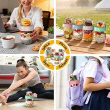 4-Piece Glass Overnight Oats Jar Set with Topping Cup, Lid and Spoon — WIMU Kitchen Nairobi — Kenya · WIMU Kitchen