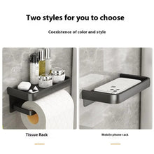 Metal Toilet Tissue Holder with Top Shelf - Black or White, 18.6 × 10 × 9 cm — WIMU Kitchen Nairobi — Kenya · WIMU Kitchen