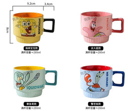 SpongeBob Ceramic Mug Gift Set of 4, 280ml, Stackable, in Gift Box — WIMU Kitchen Nairobi — Kenya · WIMU Kitchen