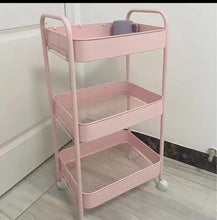 3-Tier Foldable Rolling Storage Trolley Cart on Wheels, 78cm Tall — WIMU Kitchen Nairobi — Kenya · WIMU Kitchen