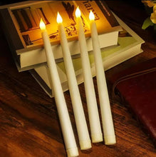 White Flameless LED Taper Candle — WIMU Kitchen Nairobi — Kenya · WIMU Kitchen