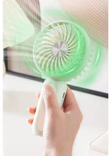 Mini Handheld USB Rechargeable Fan with Stand, Pink, Blue or Cream — WIMU Kitchen Nairobi — Kenya · WIMU Kitchen