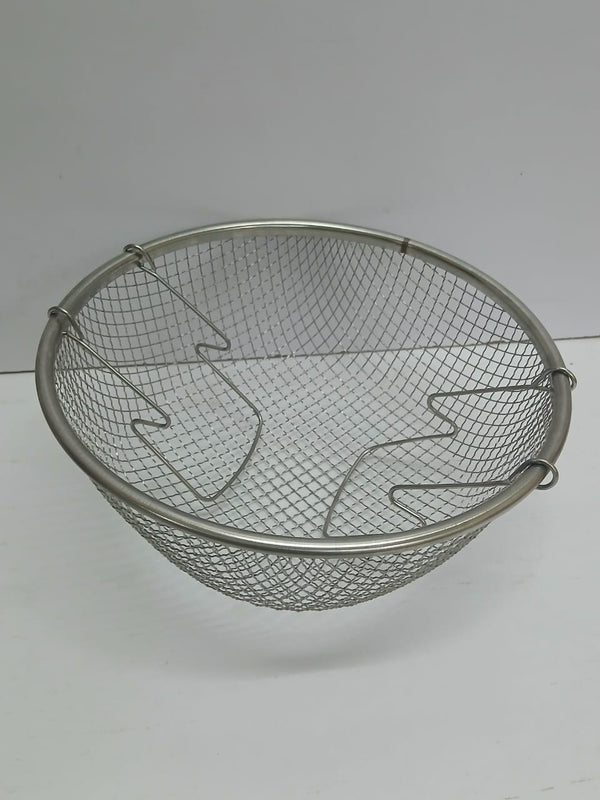 Round Stainless Steel Wire Mesh Deep Frying Basket Sieve with Foldable Handles — WIMU Kitchen Nairobi — Kenya · WIMU Kitchen Nairobi