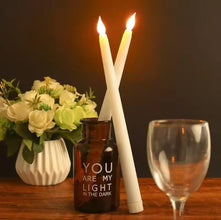 White Flameless LED Taper Candle — WIMU Kitchen Nairobi — Kenya · WIMU Kitchen